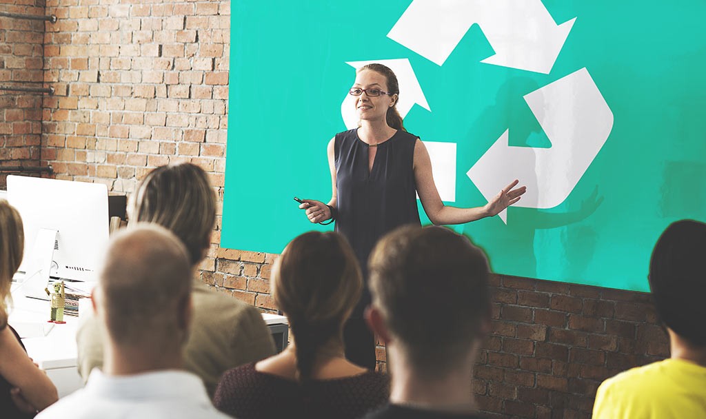 A talk in the office