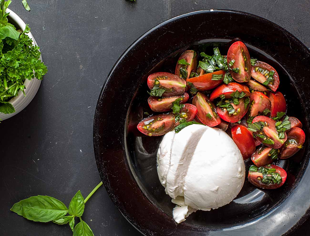 Burrata & Heirloom Tomatoes