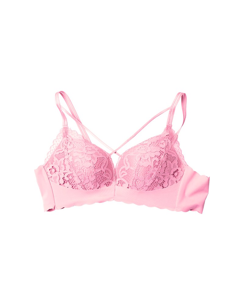Juliette Lace Plunge in Rose