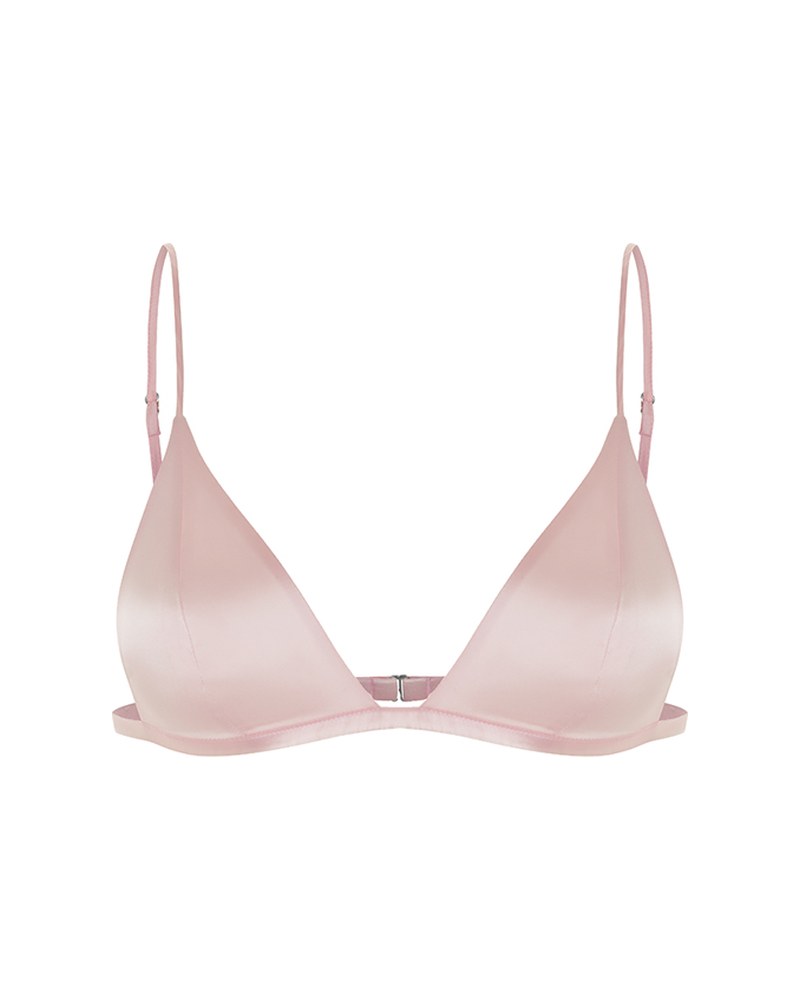 Ophelia Silk Triangle in Blush