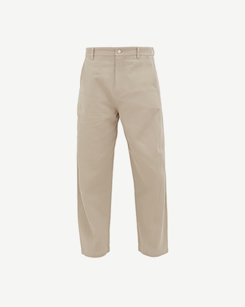 Pleated chino trousers