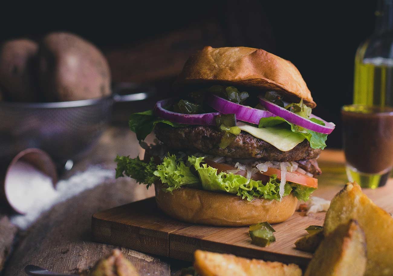 Smoked Beef Burgers With Cheddar