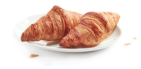 Croissants on a plate
