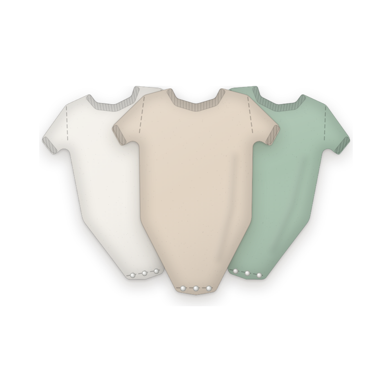 Short-Sleeve Bodysuit, 3 Pack