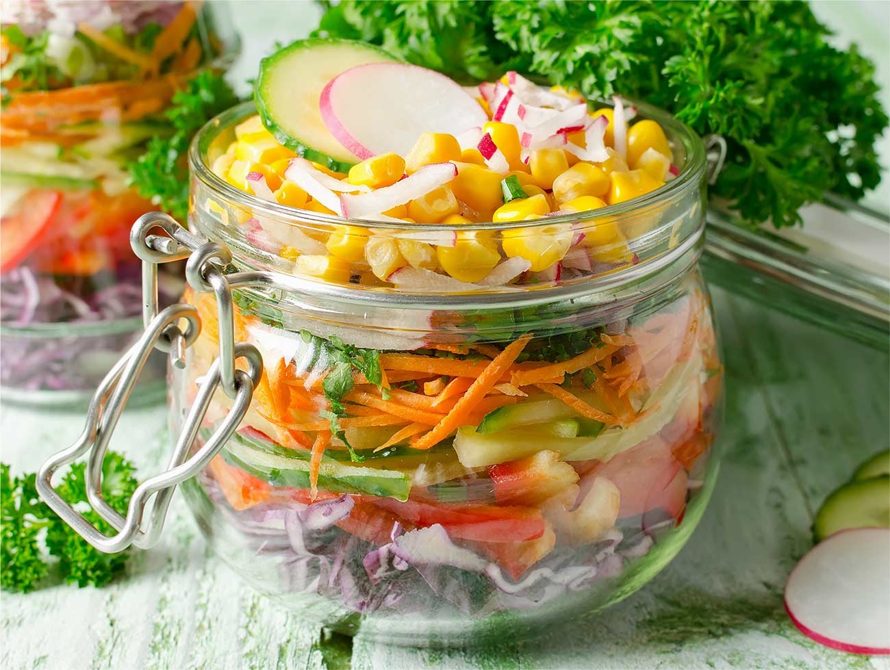 Rainbow Jar Salad