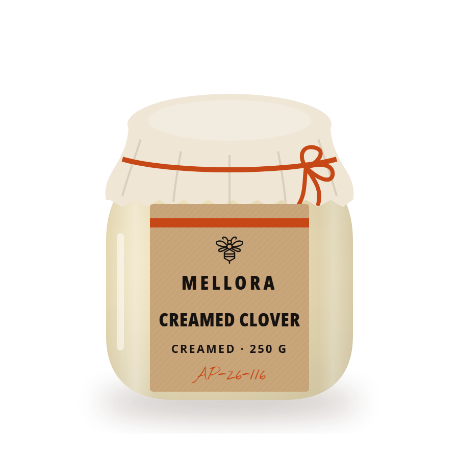 Creamed Clover Honey, 125 g jar