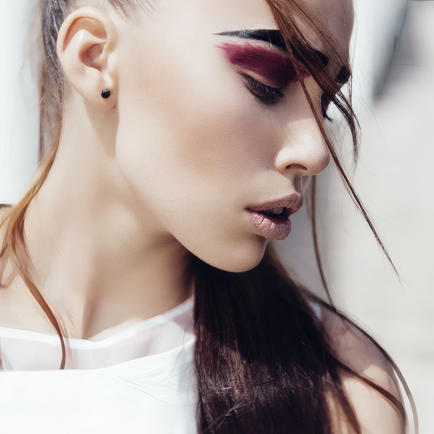 Pink eye make-up