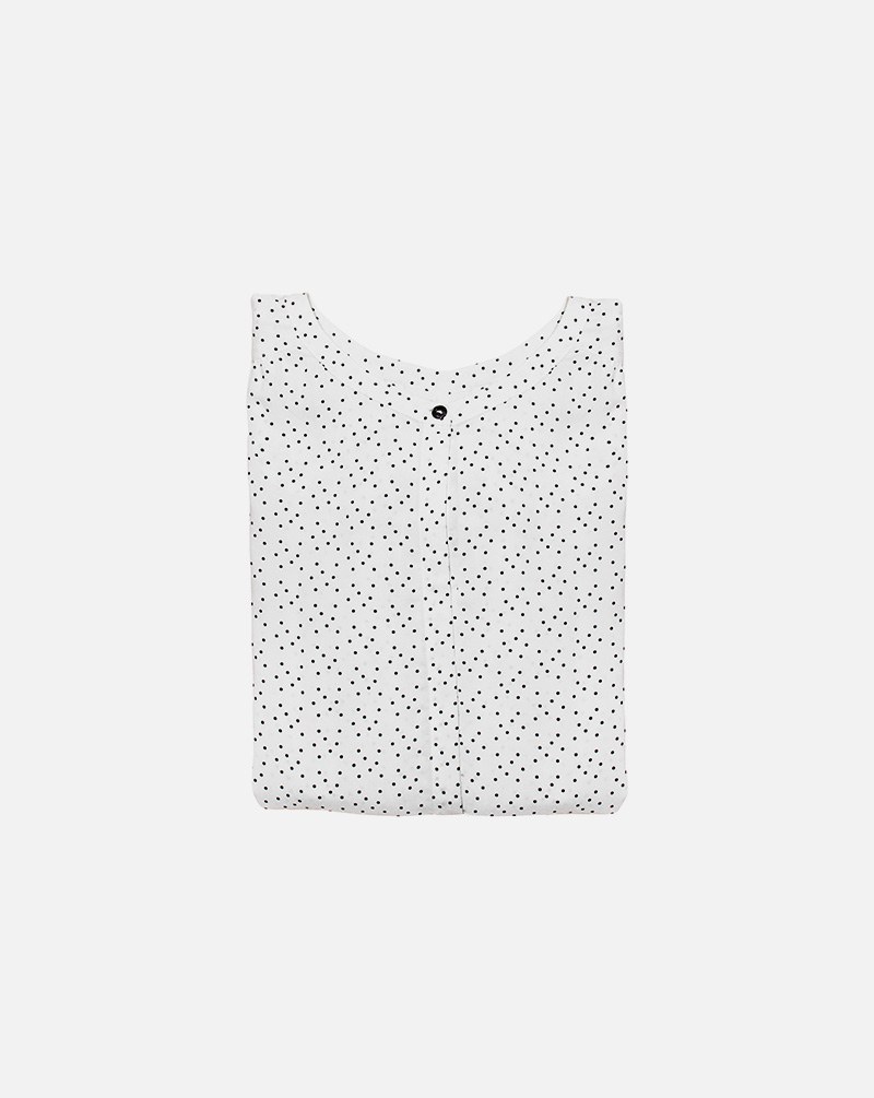 Dot Silk Blouse