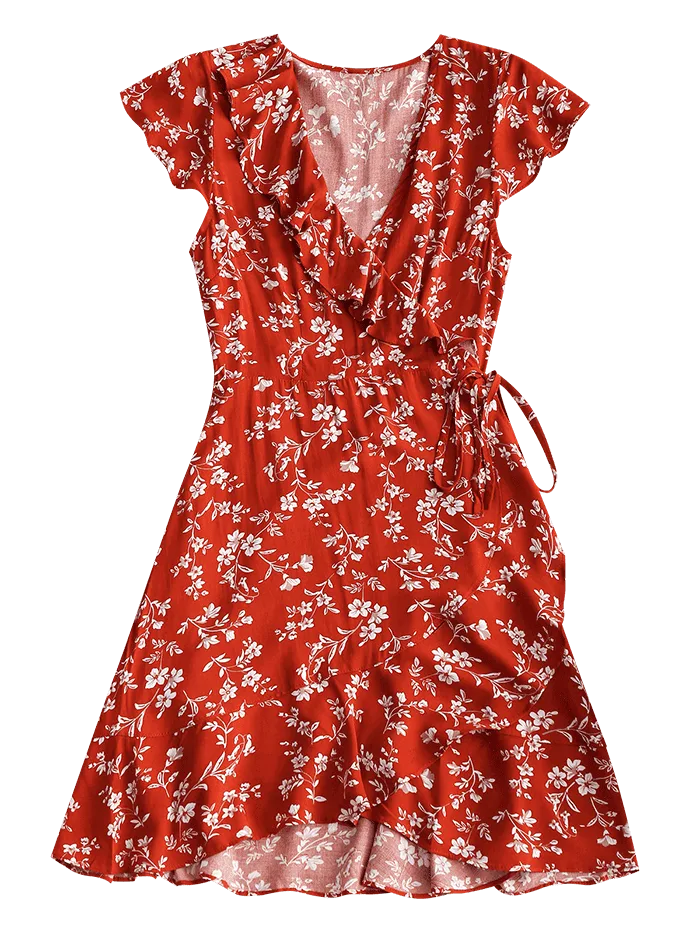 Poppy Wrap Mini Dress