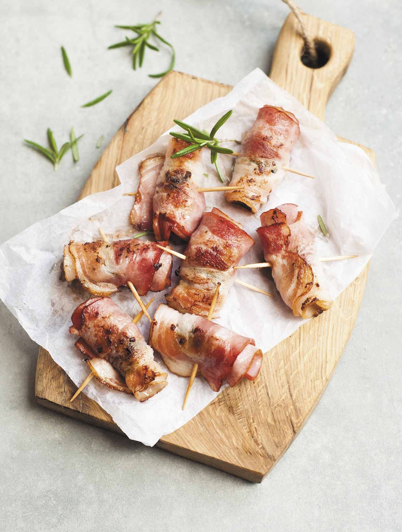 Crispy Chicken And Bacon Rolls
