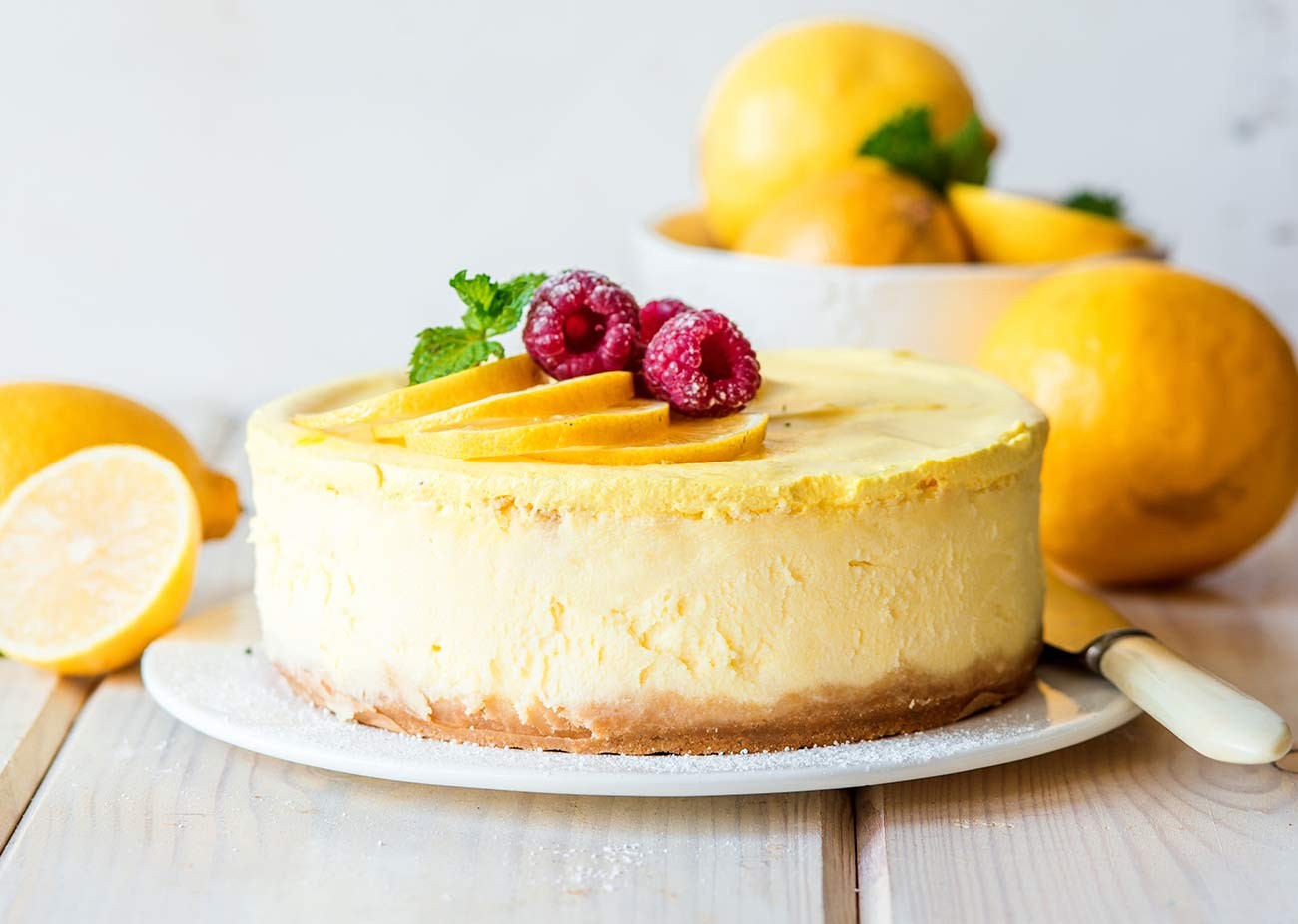 Baked Lemon Cheesecake