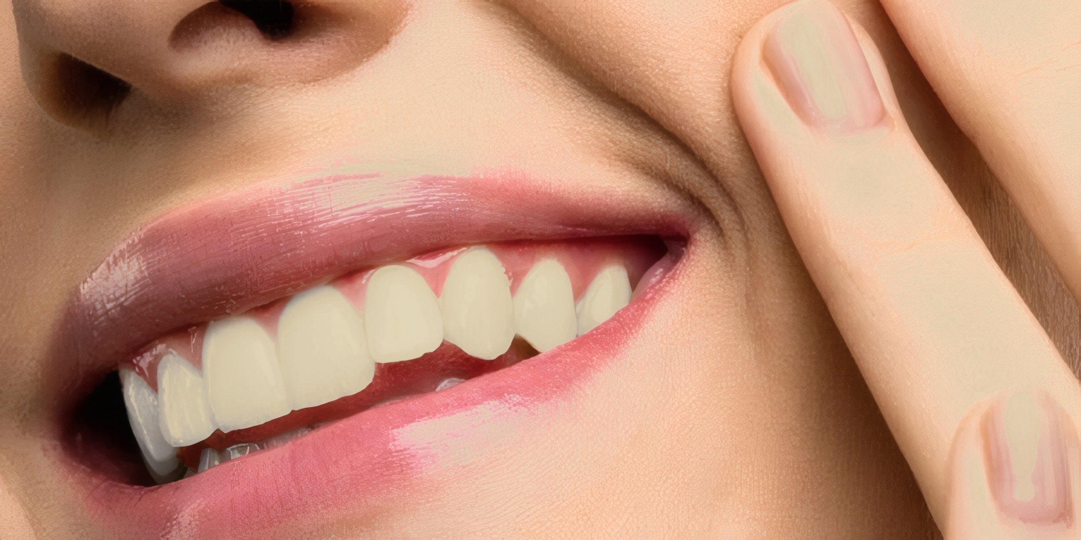Teeth before whitening (illustrative)