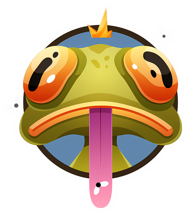 The King Froggo sticker