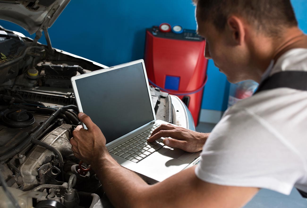 Diagnostics on a laptop