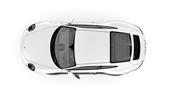 911 Carrera 4S from above