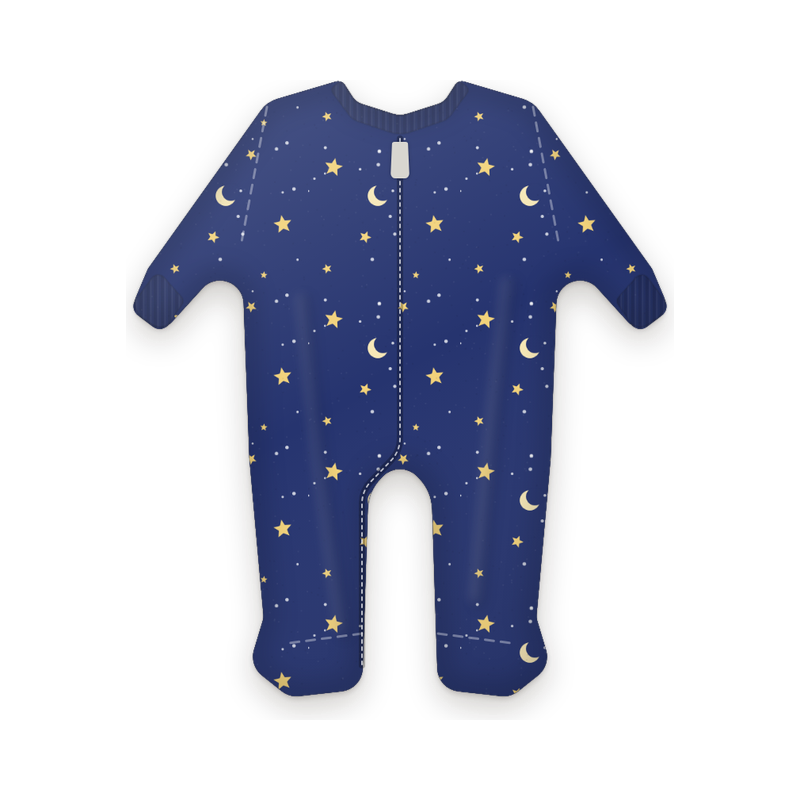 The Night Sky baby sleepsuit