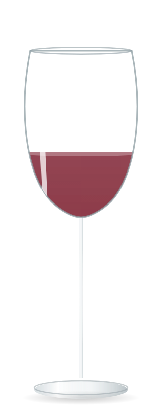 A glass of Barolo, La Morra