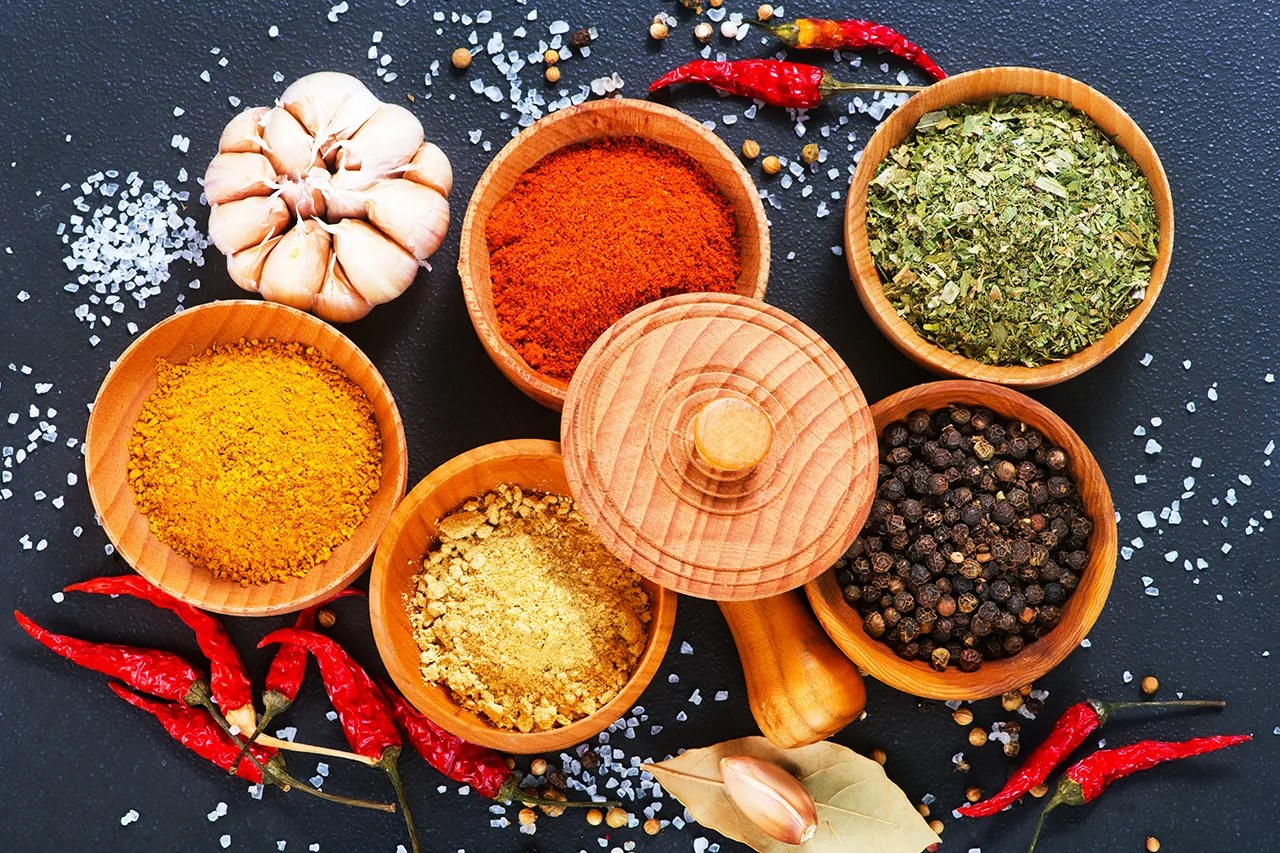 Whole spices being cleaned