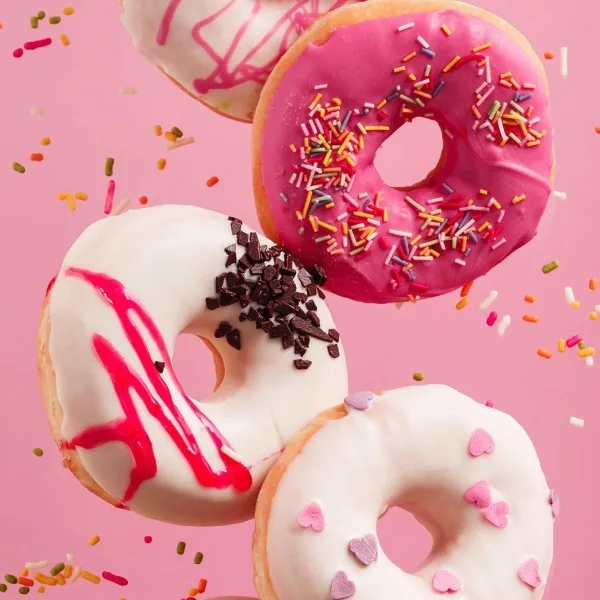 Frosted Sprinkle Donuts